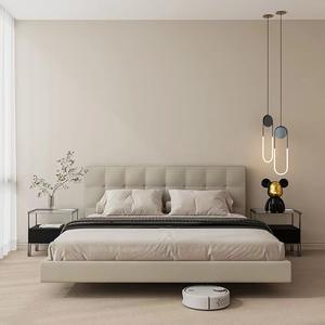 Kainice Italia - Estructura <span class=keywords><strong>de</strong></span> Cama Doble Moderna con Cabecera <span class=keywords><strong>de</strong></span> Cuero Sintético Suave, Muebles Flotantes para <span class=keywords><strong>Matrimonio</strong></span>, Camas Tapizadas - Product Image 3