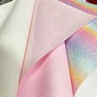 Feuilles de similicuir PU brillant à paillettes épaisses de qualité supérieure pour chaussures, sacs, nœuds et artisanat