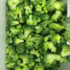中国优质绿色蔬菜打折出售冷冻iqf西兰花小花