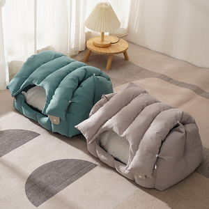 Winter Warm Pet <span class=keywords><strong>Nest</strong></span> addensato chiuso cane gatto letto confortevole tessuto lavabile morbido letto casa - Product Image 6