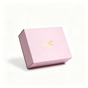 Boîte cadeau magnétique pliable, design plat, réduction des frais de transport, boîte personnalisée de luxe pour cadeaux, vêtements, bougies, emballages cosmétiques - Product Image 1