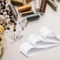 Sangle élastique en polyester personnalisée de 10 à 50 mm, couleur unie, imprimée, en tissu tissé, bande de caoutchouc pour vêtements, bande élastique OEM en gros