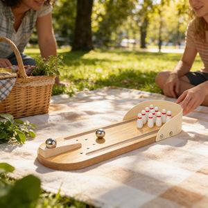 Equipo de Mini <span class=keywords><strong>Bolos</strong></span> Personalizable con Esquinas Redondeadas, Mini <span class=keywords><strong>Bolos</strong></span> para el Hogar, Pistas de <span class=keywords><strong>Bolos</strong></span>, Uso Recreativo - Product Image 1