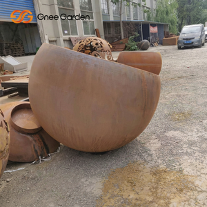 Corrosion Rust Prevention Laser Cut Extra Large <b>Square</b> Corten Steel Outdoor Floor Use Plant <b>Pots</b> Customized Color Minimalist - Product Image 1