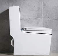Vente directe usine – Qualité fiable – WC monobloc autoportant en céramique moderne, carré, à double chasse, couleur unie