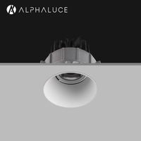 Spot LED encastré ultra-plat sans cadre pour intérieur, découpe 75 mm, 10 W, sans bordure, sans joint, IP44