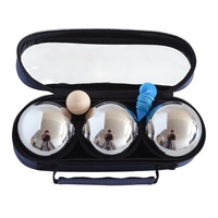Vente en gros de boules de pétanque de 73 mm pour sports de plein air avec housse transparente et sac personnalisé