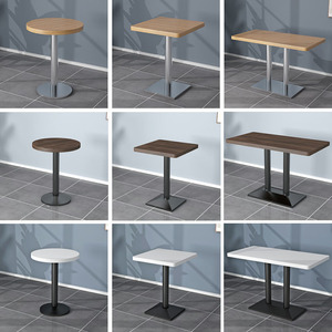 Tavolo da Pranzo Moderno Minimalista per <span class=keywords><strong>Ristoranti</strong></span>, Rotondo/Quadrato, per Negozi di Hamburger, Caffetterie e Gelaterie, Prezzo di Fabbrica - Product Image 2