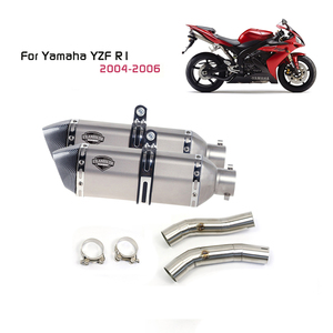 YZF-R1 मोटरसाइकिल निकास संपर्क मध्य पाइप पर्ची यामाहा के लिए YZF R1 2004-2006 पर निकास मफलर भागने - Product Image 1