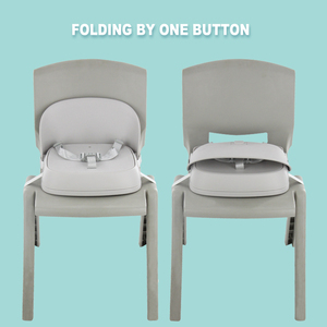 Siège d'appoint pliable sûr pour bébé pour les voyages avec harnais <span class=keywords><strong>de</strong></span> sécurité à 3 points et conception peu encombrante - Product Image 4