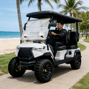 Carrito de Golf Eléctrico de Lujo de 4 Plazas, Diseño Reciente, Modelo Manor Shuttle, con Certificación DOT CE, para Carreteras No Públicas - Product Image 1