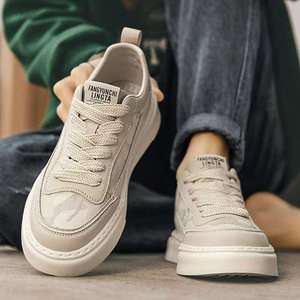 Zapatos de lona para hombre, transpirables, de camuflaje negro, con plataforma antideslizante, que aumentan la altura y de estilo deportivo informal. - Product Image 5