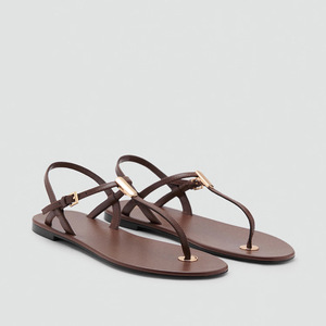 Sandales plates pour femmes, nouvelles arrivées été 2026, chaussures de plage décontractées, couleur unie, respirantes, légères, semelle extérieure en caoutchouc antidérapante - Product Image 1