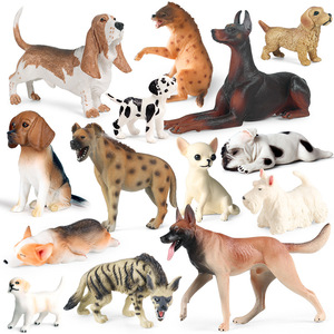 Juguetes de animales en miniatura y sólidos para niños, simulan Corgis, Shiba Inus, Huskies, Golden Retrievers, Bulldogs, Doberman y Labradores - Product Image 5
