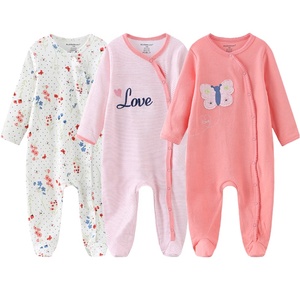 Ropa de Bebé de Algodón Orgánico GOTS, Diseño Personalizado, Conjuntos de Mameluco de Manga Larga <span class=keywords><strong>para</strong></span> Bebé, Temporada de Primavera, Muestras <span class=keywords><strong>Gratis</strong></span> - Product Image 2