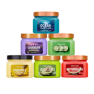 Gommage exfoliant corporel aux fruits de marque privée de 18oz gommage corporel au sucre en gros - Product Image 1