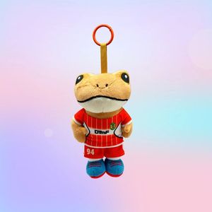 Porte-clés en peluche El Sapo Concho avec logo personnalisé, vêtements rayés, t-shirt étoile, pantalon, grenouille en peluche, poupée, accessoire de jeu, cadeau - Product Image 3