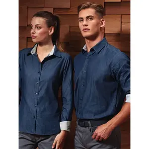Camicia in denim a pois da uomo - Merchandising aziendale - Product Image 2