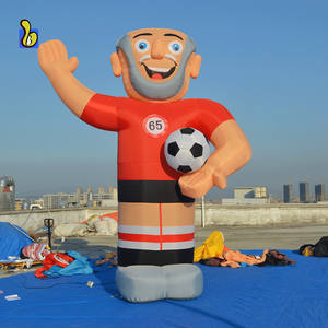 <span class=keywords><strong>Muñeco</strong></span> Inflable Gigante de Abraham Deportista con Balón de Fútbol para los Países Bajos - Product Image 1