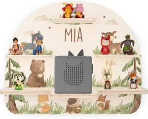 <span class=keywords><strong>Chambre</strong></span> d'enfant personnalisée Toniebox étagère magnétique en bois arc-en-ciel Tonie étagère pour filles et garçons - Product Image 5