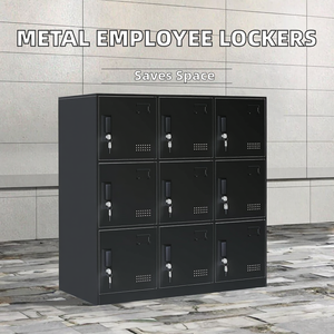 Modern Steel <b>Lockers</b> with Key Locks for Office School Commercial Use Industrial Design Durable Storage Cabinet - Product Image 2
