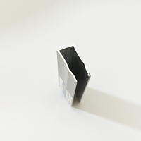 Profilé en aluminium anodisé argent pour salle de bain, canal C et U pour porte coulissante en verre de douche
