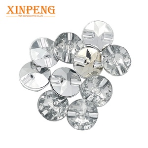 Yiwu Xinpeng Nút Nhà Sản Xuất Kim Cương Tinh Thể Thủy Tinh Rõ Ràng May Xung Quanh Nút <span class=keywords><strong>Acrylic</strong></span> - Product Image 4