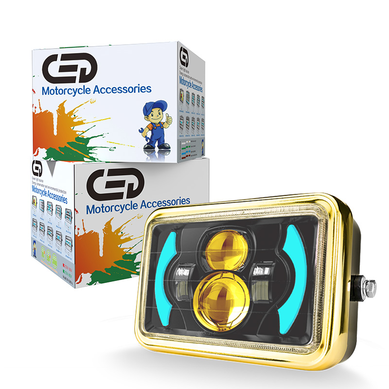 TJ01 White Lo/Yellow   Blue DRL Amber Indicator