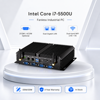 Intel Core I3-5005U Mini PC with 2 DDR3L Slots up to 16GB and MSATA SSD Slot, Mini Personal Computer for Data Collection