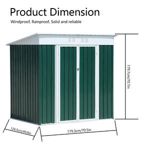 Pièce utilitaire simple extérieure pour outils et <span class=keywords><strong>jardin</strong></span> Maison d'activités mobile Utilisation d'un matériau en acier durable - Product Image 6