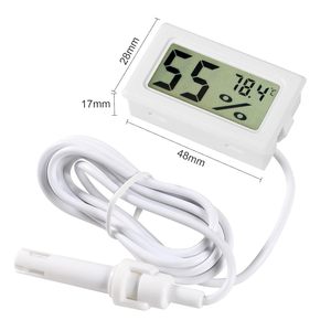 Mini <span class=keywords><strong>Medidor</strong></span> <span class=keywords><strong>Digital</strong></span> <span class=keywords><strong>de</strong></span> <span class=keywords><strong>Temperatura</strong></span> <span class=keywords><strong>y</strong></span> <span class=keywords><strong>Humedad</strong></span> con Sonda, Pantalla LCD Fahrenheit, Termómetro Higrómetro - Product Image 1