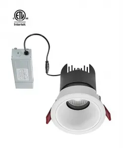 Luz descendente LED COB, carcasa de aluminio, 7W, 15W, 20W, 30W, 40W, antideslumbrante, ajustable, 110v-220v, luz blanca