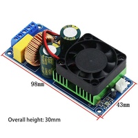 Carte d'amplificateur numérique HIFI de classe D haute puissance IRS2092S 500W, finition Mono/ultra LM3886