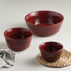 Bol en céramique rétro de style japonais haut de gamme 4.5 pouces pour soupe Ramen Fruit Design conique pour la <span class=keywords><strong>cuisine</strong></span> japonaise domestique - Product Image 4