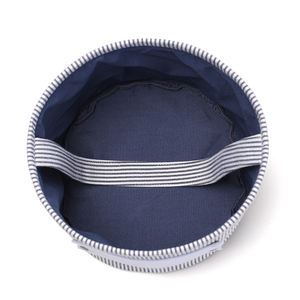 Secchiello di Halloween in tela a righe personalizzato all'ingrosso, riutilizzabile, per dolcetti o scherzi, cestino portatile per caramelle per bambini - Product Image 4