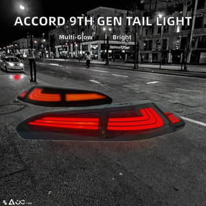 ชุดไฟท้าย LED สีแดงสำหรับ Honda Accord รุ่นที่ 9 และ 9.5 ปี 2014-2016 ชุดอัพเกรดแบบ Retrofit พร้อมไฟ DRL ไฟเลี้ยว ไฟเบรก และไฟถอย - Product Image 2