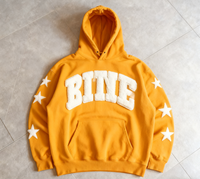 Sweat à capuche personnalisé de haute qualité 100% coton chenille patch brodé pull-over sweat à capuche pour homme Streetwear sweat-shirt d'hiver