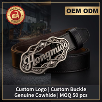 Hebilla de Cinturón de Metal con Forma de Letra y Logotipo de Marca Personalizado de Diseñador de Fábrica, Cinturón de Cuero Genuino de Lujo para Hombre, Cinturón Personalizado para Hombre