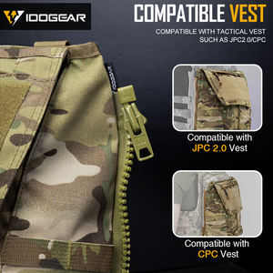 กระเป๋าอุปกรณ์ยุทธวิธี IDOGEAR แบบซิปติดแผง กระเป๋าใส่แม็กกาซีนแบบซิปติดกระเป๋าเป้สะพายหลังยุทธวิธี สำหรับ AVS JPC2.0 CPC - Product Image 3