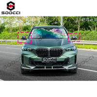Coques de rétroviseurs extérieurs en fibre de carbone TAKD, finition brillante, pour BMW G05 X5 40iX 50eX M60iX M60i (2023-2026)