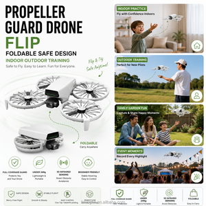 Protector de Hélices Plegable para Dron, Diseño Seguro, Menos de 249g, para Entrenamiento en Interiores y Exteriores, Eventos, Tours, Fotografía, Kit de Inicio en Oferta - Product Image 1
