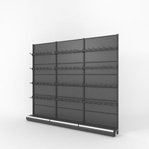 슈퍼마켓 진열대 jinbaoli 유행 코너 벽 선반 목제 곤돌라 선반설치 - Product Image 3