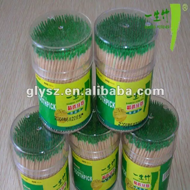 Manufacturers direct sales of high-quality toothpicks custom LOGO portable paper wrap bamboo toothpicks