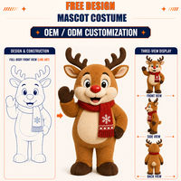 Costume de Mascotte Personnalisé en Pain d'Épices pour Adulte, Tenue de Personnage de Noël, Fabricant OEM ODM, Promotion Publicitaire pour Événements Festifs