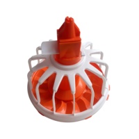 RS-12 Bac d'alimentation anti-poussée pour volailles, en plastique étanche, pour l'élevage de poulets de chair