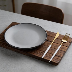 Matte Textured Melamine Dinnerware <b>Set</b> Custom Color Design, Shatterproof & Dishwasher-Safe for Indoor/Outdoor Use - Product Image 2