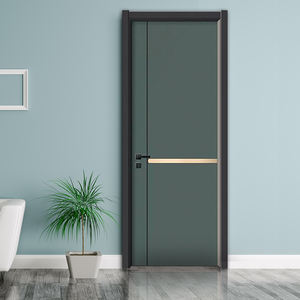 Hot Selling Cheap Customized High Quality Waterproof French PVC MDF HDF Interior Wooden <strong>Doors</strong> for House - Product Image 3