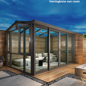 Maison en verre de jardin moderne imperméable, jardin d'hiver, véranda, véranda, alliage d'aluminium <span class=keywords><strong>ho</strong></span> - Product Image 2