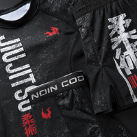 Ensemble de shorts de boxe MMA, rashguard Jiu Jitsu BJJ, 3 pièces, manches longues, compression, spats, pour hommes adultes, séchage rapide, extensible, transfert thermique
