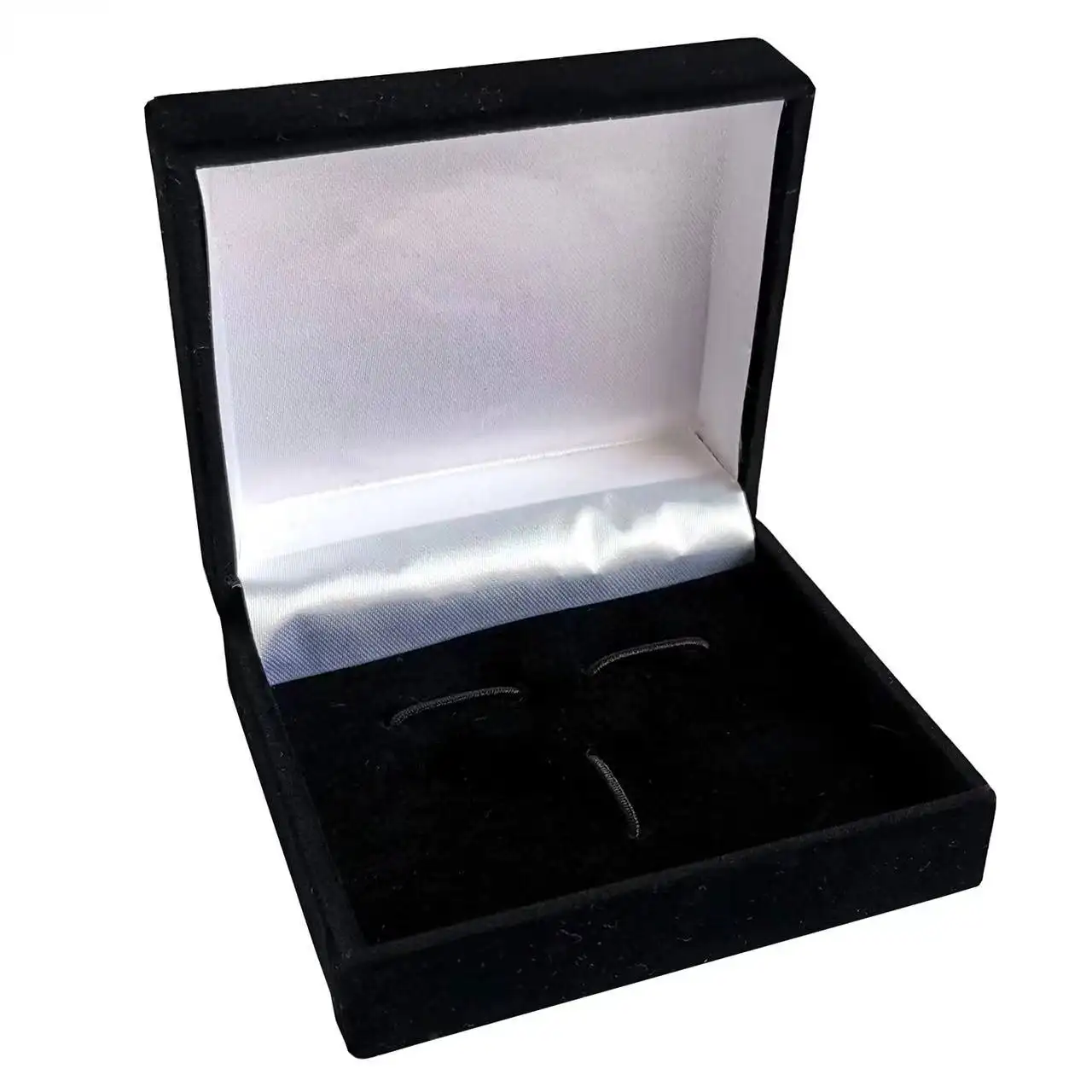 블랙 선물 상자 케이스 커프스 단추 및 넥타이 클립 세트